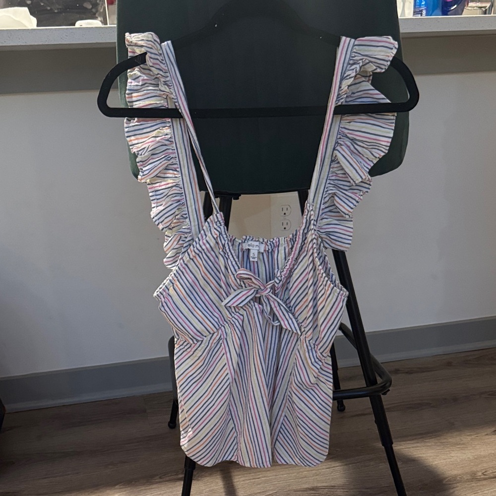 Ella Moss Multicolor Striped Top